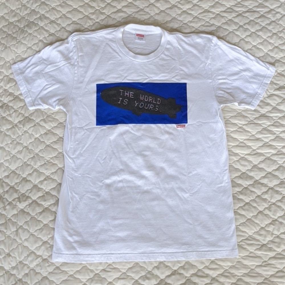 Supreme x Scarface The World Is Yours White Tee